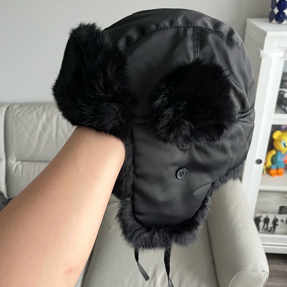 NWOT - GKS Adult Rabbit Fur Trimmed Hunting Hat - Picture 3 of 8